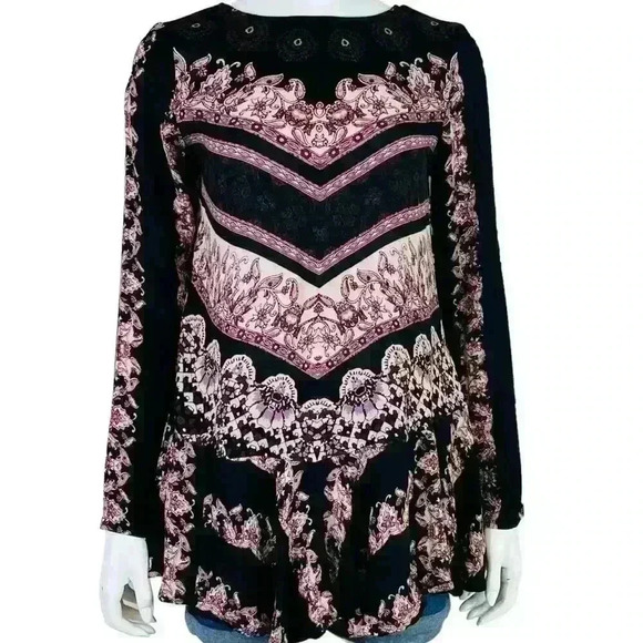 Free People Black Smooth Talker Tunic Short Dress - Picture 4 of 6